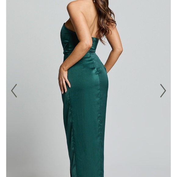 ShowPo Strapless Midi Dress - Emerald - Picture 6 of 6